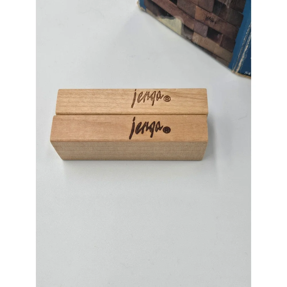 Vintage 1986 Jenga Game Milton Bradley MB Original Wood Blocks 51 Piece Set 4793